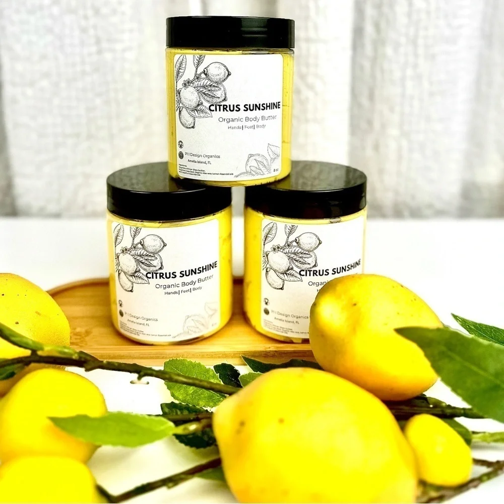 Citrus Sunshine 8oz-Body‎ Butter W/Aloe and essential oils-Grapefruit